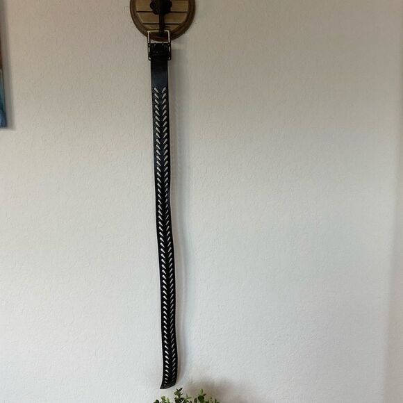 ❤️Leather Belt with Brass Buckle - Picture 5 of 5